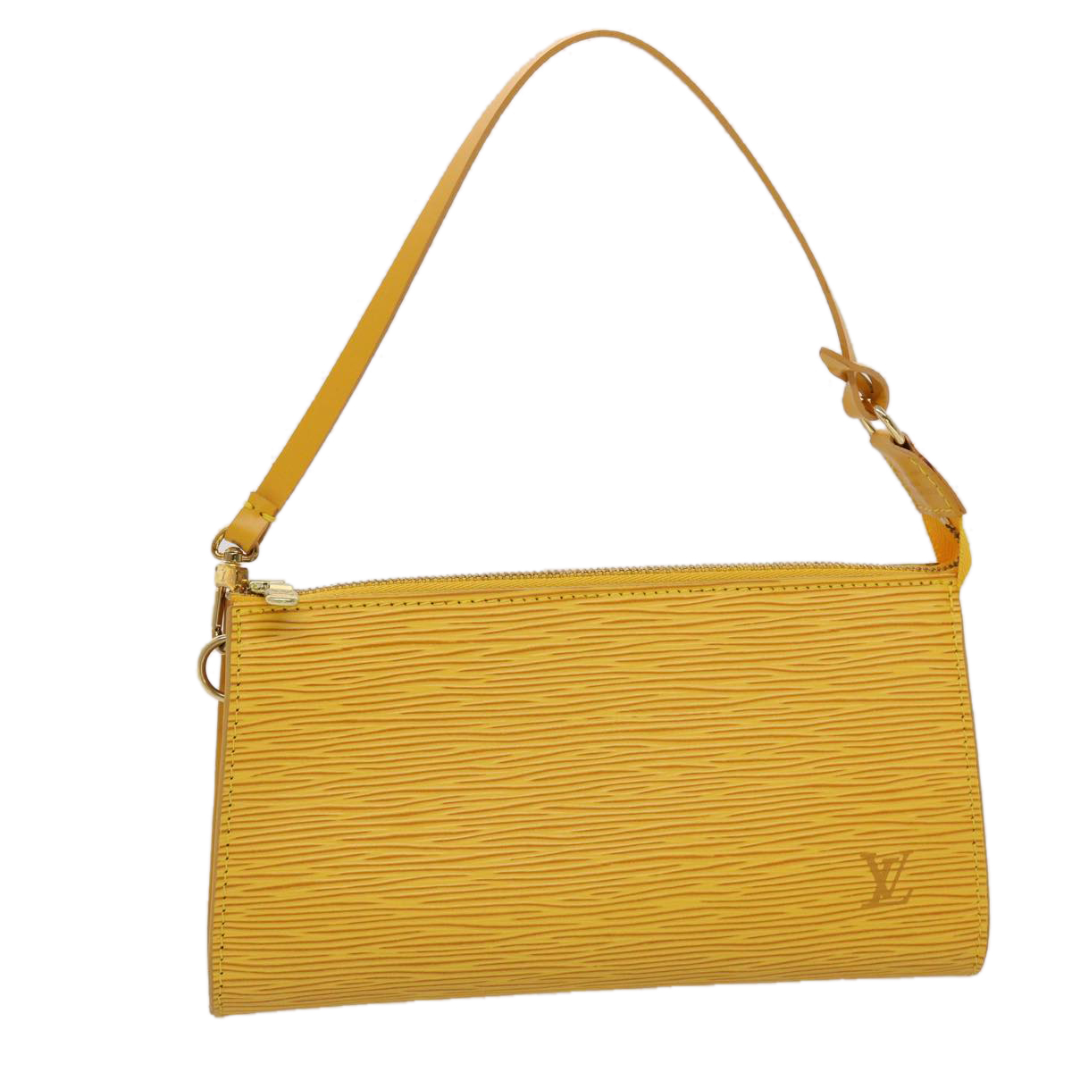 Louis Vuitton Epi Pochette Accessoires Pouch Yellow M52989 Lv Auth 46630